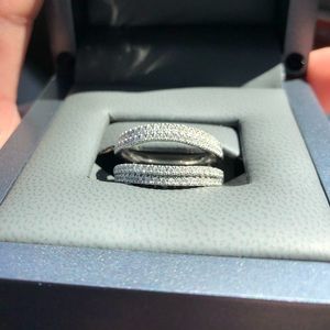 Tolkowsky wedding band / diamond enhancer